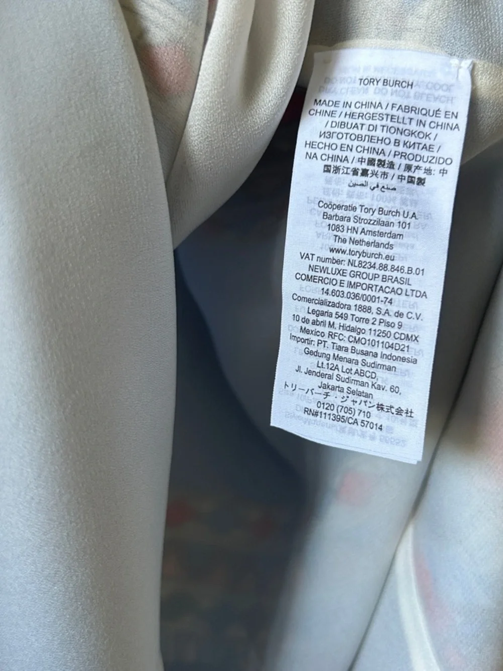 Tory Burch Mallory Printed Silk Women’s Dress “Something Wild”